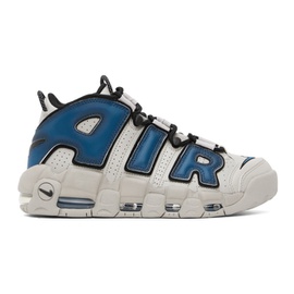 Nike Gray & Blue More Uptempo 96 Sneakers 232011M236022