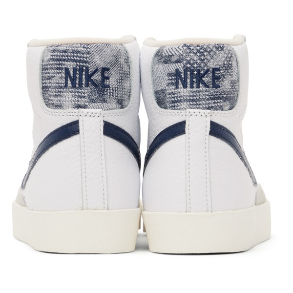 나이키 Nike White & Navy Blazer Mid 77 Sneakers 232011M236026