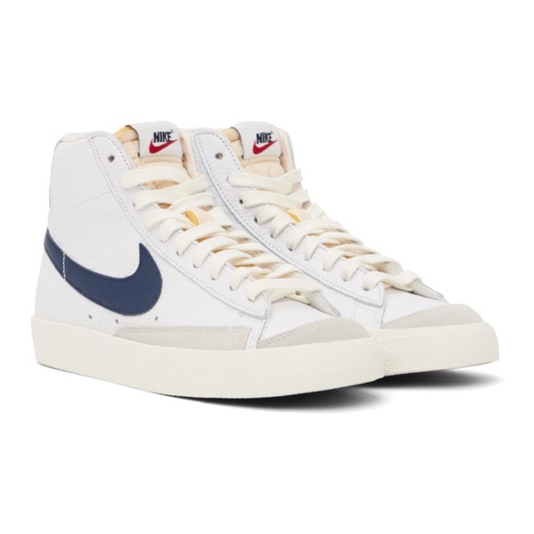 나이키 Nike White & Navy Blazer Mid 77 Sneakers 232011M236026
