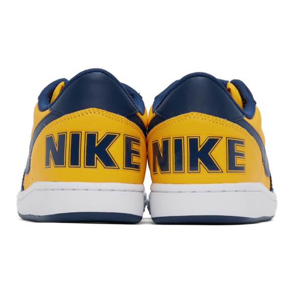 나이키 Nike Navy & Yellow Terminator Low Sneakers 232011M237031