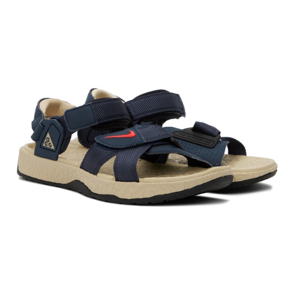 나이키 Nike Navy Air Deschutz+ Sandals 232011M237058