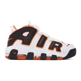 Nike White & Orange Air More Uptempo 96 Sneakers 232011M237119