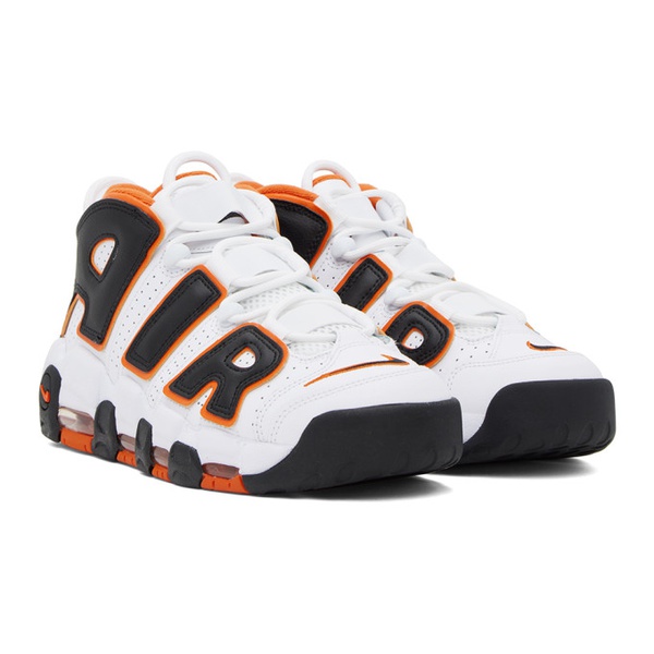 나이키 Nike White & Orange Air More Uptempo 96 Sneakers 232011M237119