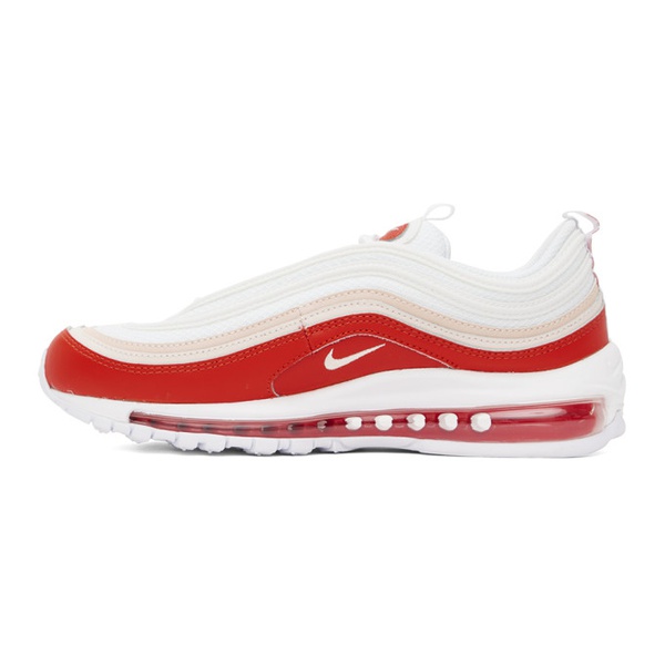 나이키 Nike White & Red Air Max 97 Sneakers 232011M237193