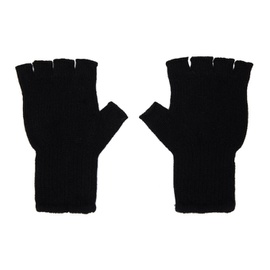 더 엘더 스테이츠먼 The Elder Statesman Black Heavy Fingerless Gloves 232014M135003