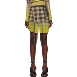 오토링거 Ottolinger Yellow Wrap Miniskirt 232016F090001