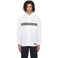 네이버후드상판 Neighborhood White Printed Shirt 232019M192010