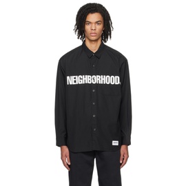 네이버후드상판 Neighborhood Black Printed Shirt 232019M192011