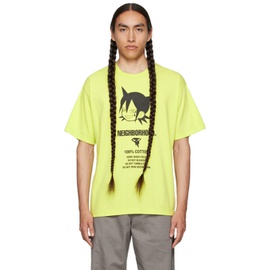 네이버후드상판 Neighborhood Yellow Graphic T-Shirt 232019M213018
