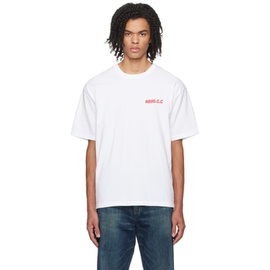 네이버후드상판 Neighborhood White Printed T-Shirt 232019M213027