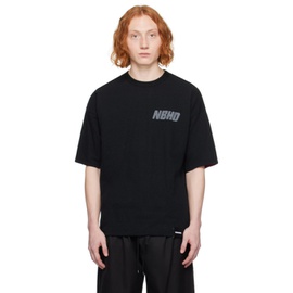 네이버후드상판 Neighborhood Black & Burgundy Reversible T-Shirt 232019M213055