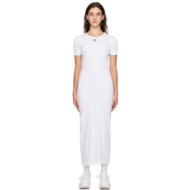 마린 세르 Marine Serre White Embroidered Maxi Dress 232020F054001