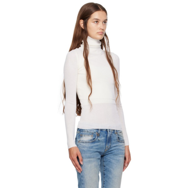 알썰틴 R13 오프화이트 Off-White Layered Vest & Sweater Set 232021F099000