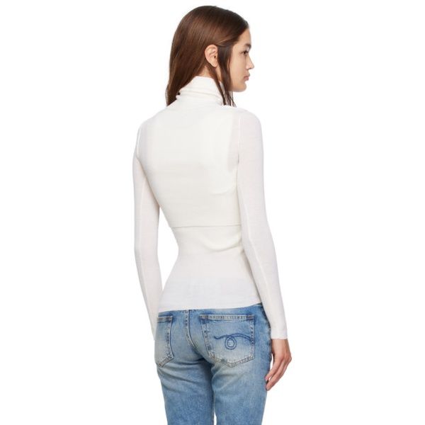  알썰틴 R13 오프화이트 Off-White Layered Vest & Sweater Set 232021F099000