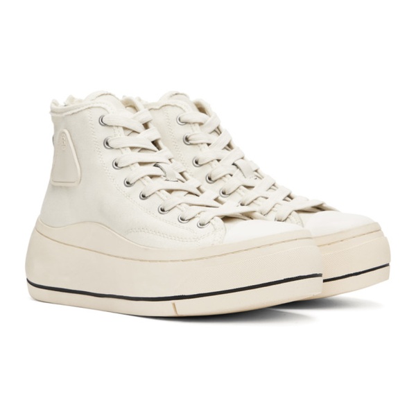  알썰틴 R13 오프화이트 Off-White Kurt High Top Sneakers 232021F127002