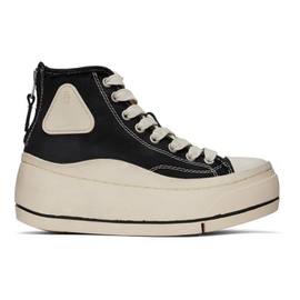 알썰틴 R13 Black & White Kurt Sneakers 232021F127003