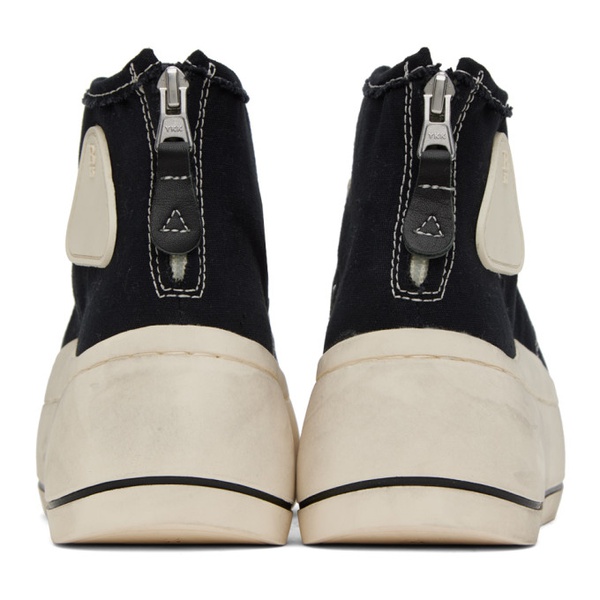  알썰틴 R13 Black & White Kurt Sneakers 232021F127003