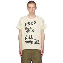 알썰틴 R13 오프화이트 Off-White Free Your Mind T-Shirt 232021M213015