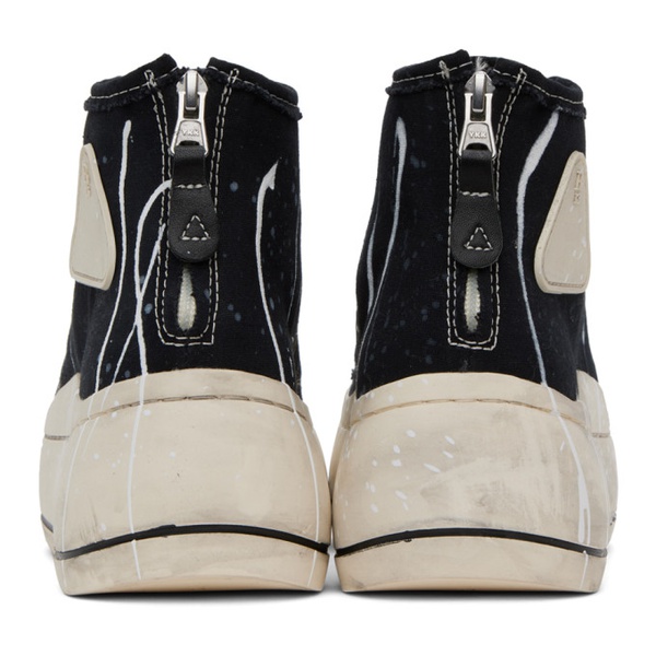  알썰틴 R13 Black & White Kurt Sneakers 232021M236000