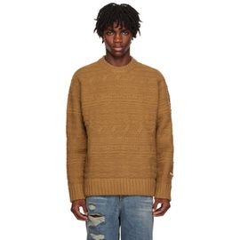 아더에러 ADER error Brown Oversized Sweater 232039M201001