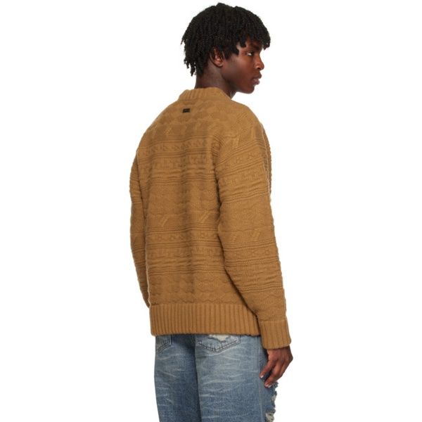  아더에러 ADER error Brown Oversized Sweater 232039M201001