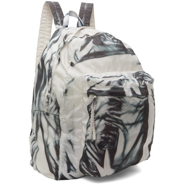  강혁 KANGHYUK 오프화이트 Off-White & Black Airbag Backpack 232054M166001