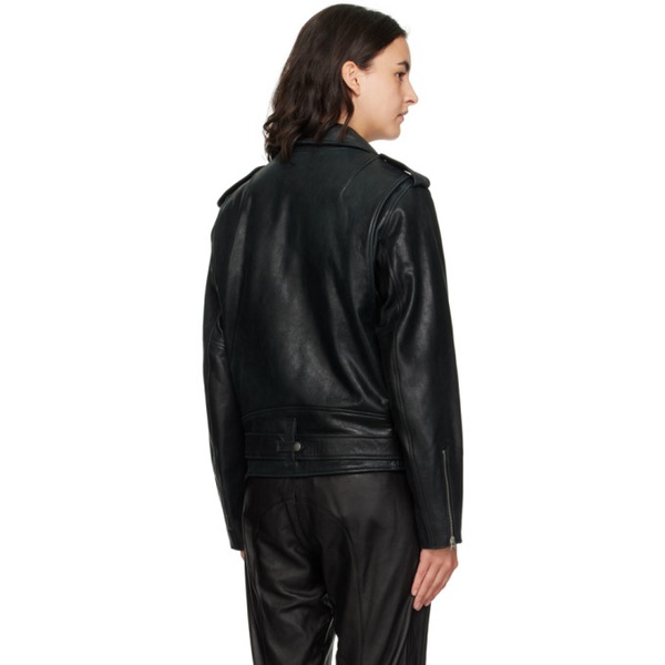 레그앤본 래그 앤 본 Rag & bone Black Dallas Leather Jacket 232055F064004