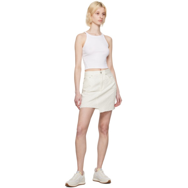 레그앤본 래그 앤 본 Rag & bone White Kayla Denim Miniskirt 232055F090000