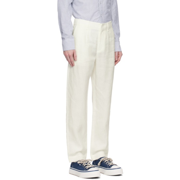 레그앤본 래그 앤 본 Rag & bone 오프화이트 Off-White Slim-Fit Trousers 232055M191011