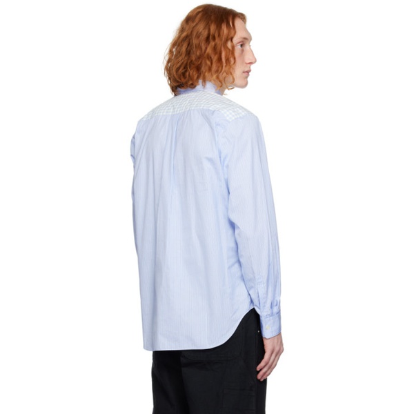  Comme des Garcons Homme Deux Blue Paneled Shirt 232058M192014