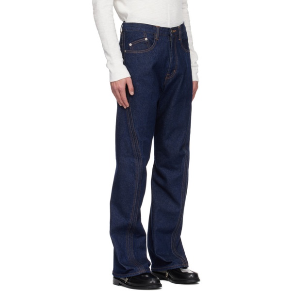  NVRFRGT Indigo Twisted Jeans 232072M186005