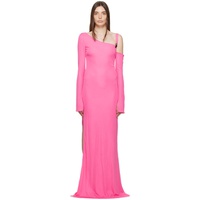 톰포드 TOM FORD Pink Asymmetric Maxi Dress 232076F055003