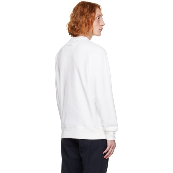  ZEGNA White Bonded Sweatshirt 232076M204003