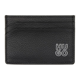 휴고 Hugo Black Logo Card Holder 232084M163000
