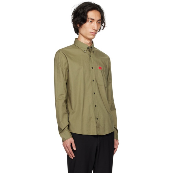  휴고 Hugo Green Slim-Fit Shirt 232084M192003