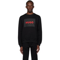 휴고 Hugo Black Printed Sweatshirt 232084M204015