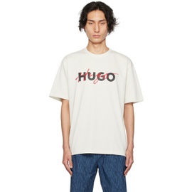 휴고 Hugo Green Embroidered T-Shirt 232084M213082
