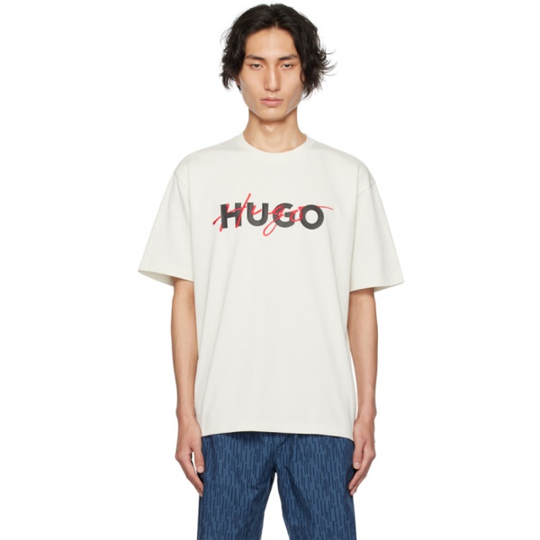  휴고 Hugo Green Embroidered T-Shirt 232084M213082
