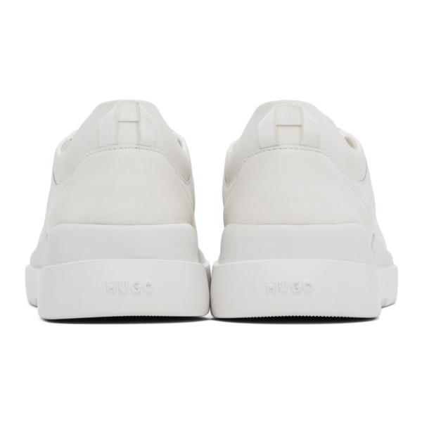  휴고 Hugo White Leather Sneakers 232084M237003