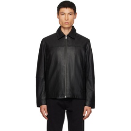 BOSS Black Jomir Leather Jacket 232085M181002