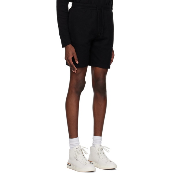  BOSS Black Embroidered Shorts 232085M193003