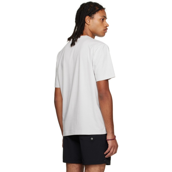  BOSS Gray Bonded T-Shirt 232085M213046