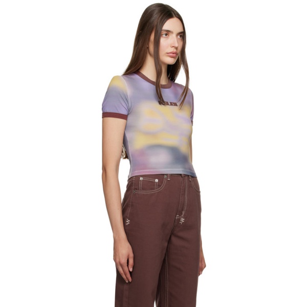  수비 Ksubi Purple Refract Sott T-Shirt 232088F110018