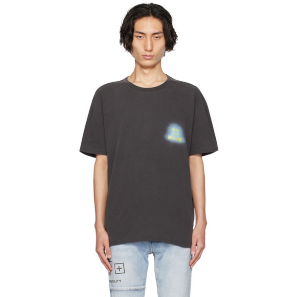  수비 Ksubi Black Happy Glow Biggie T-Shirt 232088M213022