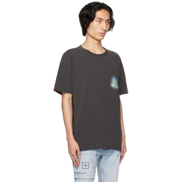  수비 Ksubi Black Happy Glow Biggie T-Shirt 232088M213022