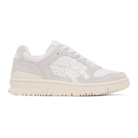 Asics White & Taupe EX89 Sneakers 232092F128003