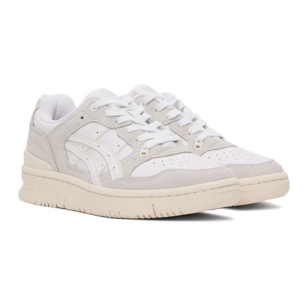  Asics White & Taupe EX89 Sneakers 232092F128003