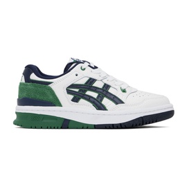 Asics White & Green EX89 Sneakers 232092F128028