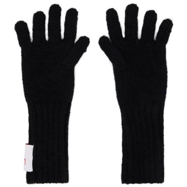  찰스 제프리 리버보이 Charles Jeffrey LOVERBOY Black Patch Gloves 232101M135000