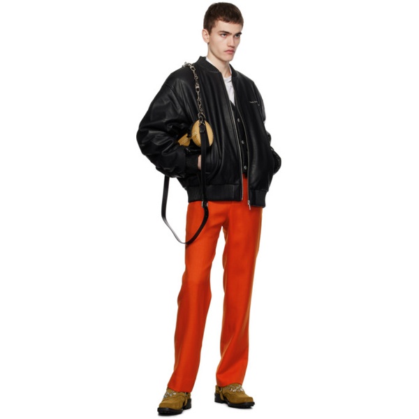 펑첸왕 Feng Chen Wang Orange Layered Trousers 232107M191000